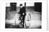 Johnny Dunlop riding his tricycle with rubber tyres, 1888 by Unknown