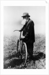 John Boyd Dunlop with bicycle, July 1918 by Unknown