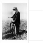 John Boyd Dunlop with bicycle, July 1918 by Unknown