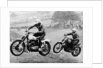 Two motorcyclists taking part in Motocross at Brands Hatch, Kent by Unknown