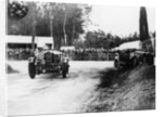 Bentley passing crashed Lagonda, Le Mans 24 Hours, 1928 by Unknown