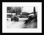 Bentley passing crashed Lagonda, Le Mans 24 Hours, 1928 by Unknown