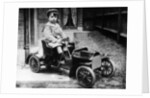 Boy in 1908 Mercedes 28/32 hp pedal car, c1908 by Unknown