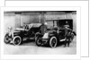 Chauffeurs with a 1906 Daimler and Renault, c1906 by Unknown
