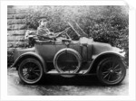 Woman in a 1911 convertible Renault AX, c1911 by Unknown