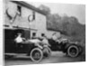 Men with 1905 Lanchester and 1906 Daimler at Fort Augustus, Scotland, 1907 by Unknown