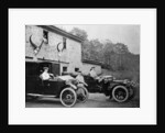 Men with 1905 Lanchester and 1906 Daimler at Fort Augustus, Scotland, 1907 by Unknown