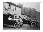 Men with 1905 Lanchester and 1906 Daimler at Fort Augustus, Scotland, 1907 by Unknown