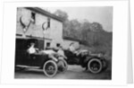 Men with 1905 Lanchester and 1906 Daimler at Fort Augustus, Scotland, 1907 by Unknown