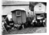 Family group with a 1925 Morris Oxford 14/28 and caravan, (Eccles, c1926?) by Unknown