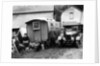 Family group with a 1925 Morris Oxford 14/28 and caravan, (Eccles, c1926?) by Unknown