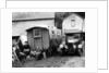 Family group with a 1925 Morris Oxford 14/28 and caravan, (Eccles, c1926?) by Unknown