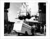 Unloading trailers from a ship, (c1950s?) by Unknown