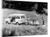 Family group with a 1968 Ford Explorer Camper van, (1968?) by Unknown