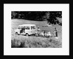Family group with a 1968 Ford Explorer Camper van, (1968?) by Unknown