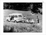 Family group with a 1968 Ford Explorer Camper van, (1968?) by Unknown