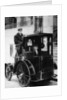 Woman passenger in a 1910 taxi cab, New York, USA, (c1910?) by Unknown