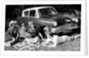 People picnicking with their 1960 Ford Anglia Deluxe, (1960?) by Unknown