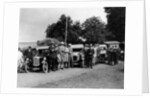 Group of people and cars on a country road, (c1930s?) by Unknown