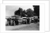 Group of people and cars on a country road, (c1930s?) by Unknown