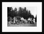 A group of people on an outing with their cars, c1929-c1930 by Unknown