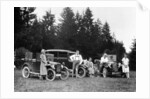 A group of people on an outing with their cars, c1929-c1930 by Unknown