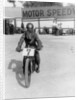 A cyclist at Lea Bridge speedway circuit, 1928 by Unknown