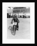 A cyclist at Lea Bridge speedway circuit, 1928 by Unknown