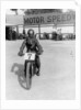 A cyclist at Lea Bridge speedway circuit, 1928 by Unknown