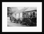 Two Austin Sevens parked outside a small tea shop, c1925 by Unknown