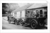 Two Austin Sevens parked outside a small tea shop, c1925 by Unknown