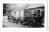 Two Austin Sevens parked outside a small tea shop, c1925 by Unknown