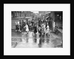Employees leaving the Rolls-Royce works, Derby, WWII, c1939-c1945 by Unknown