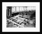 Chassis assembly at the Iris car works, Willesden, London, c1907 by Unknown