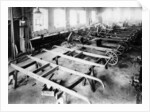 Chassis assembly at the Iris car works, Willesden, London, c1907 by Unknown