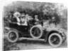 A group of men and women taking an outing in a 1907 Mercedes, 1908 by Unknown