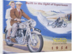 Poster advertising Norton motor bikes, 1954 by Unknown