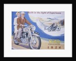 Poster advertising Norton motor bikes, 1954 by Unknown