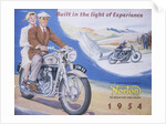 Poster advertising Norton motor bikes, 1954 by Unknown