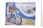 Poster advertising Norton motor bikes, 1954 by Unknown
