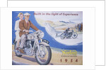 Poster advertising Norton motor bikes, 1954 by Unknown