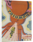 Poster advertising Triumph motor bikes, 1929 by Unknown