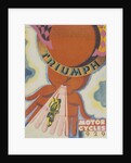 Poster advertising Triumph motor bikes, 1929 by Unknown
