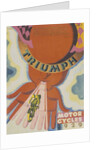 Poster advertising Triumph motor bikes, 1929 by Unknown