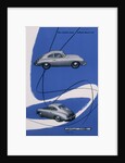 Poster advertising the Porsche 356, 1955 by Unknown
