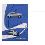 Poster advertising the Porsche 356, 1955 by Unknown