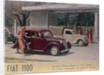 Poster advertising a Fiat 1100, 1940 by Unknown