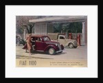 Poster advertising a Fiat 1100, 1940 by Unknown
