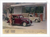 Poster advertising a Fiat 1100, 1940 by Unknown