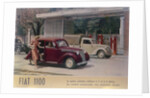 Poster advertising a Fiat 1100, 1940 by Unknown